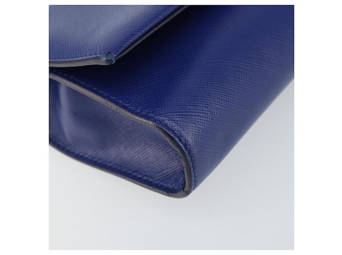 Borsa a Spalla Vala Chain in Pelle Blu Oro Auth 161081 di Salvatore Ferragamo D'oro - vista 14