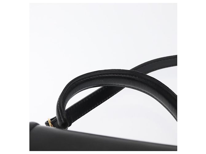 BALLY Borsa a mano in pelle 2 vie Nero Oro Auth 159425 D'oro - vista 14