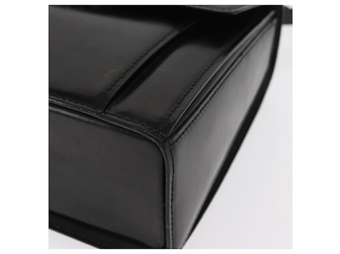 BALLY Borsa a mano in pelle 2 vie Nero Oro Auth 159425 D'oro - vista 15