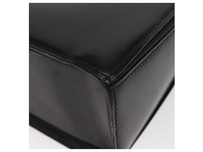 BALLY Borsa a mano in pelle 2 vie Nero Oro Auth 159425 D'oro - vista 17
