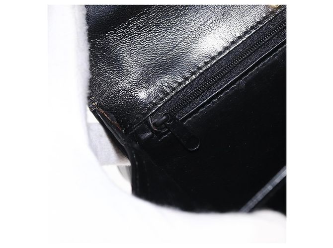 BALLY Borsa a mano in pelle 2 vie Nero Oro Auth 159425 D'oro - vista 25