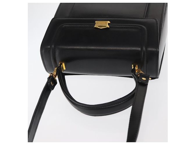 BALLY Borsa a mano in pelle 2 vie Nero Oro Auth 159425 D'oro - vista 6