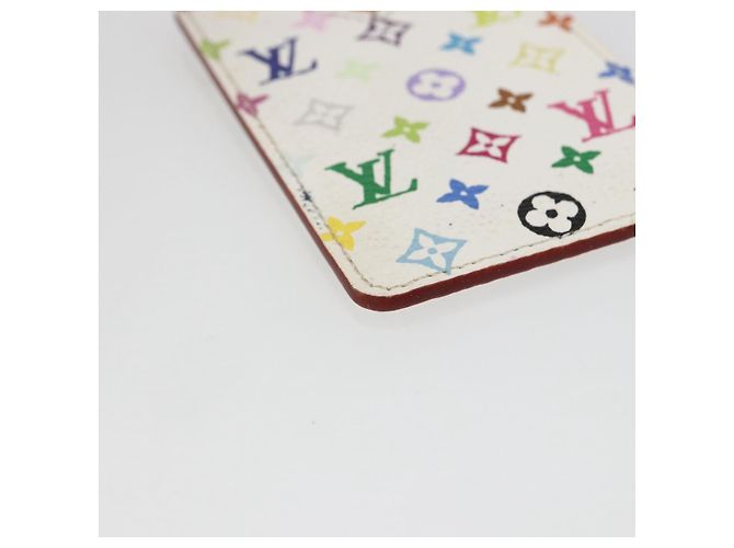 LOUIS VUITTON Monogramm Multicolor Spiegel Etui Weiß M92651 LV Auth 162263V - Ansicht 14