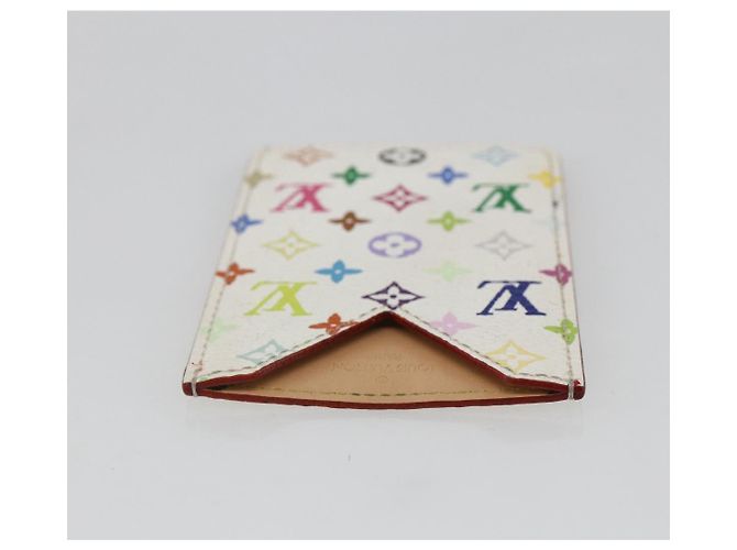 LOUIS VUITTON Monogramm Multicolor Spiegel Etui Weiß M92651 LV Auth 162263V - Ansicht 5