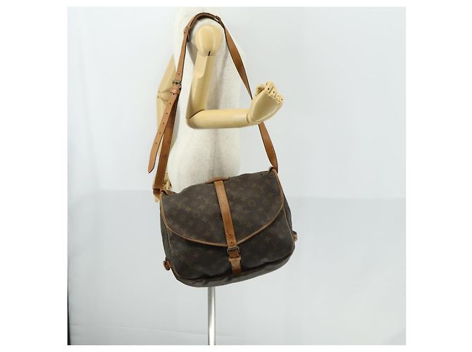 LOUIS VUITTON Borsa a Spalla Monogram Saumur 35 M42254 LV Auth ar13864 Monogramma - vista 28