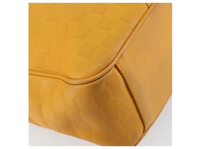 LOUIS VUITTON Borsa Damier Infini Neo Tadao 2way Gialla N41228 LV Auth 161769 Giallo - vista 17