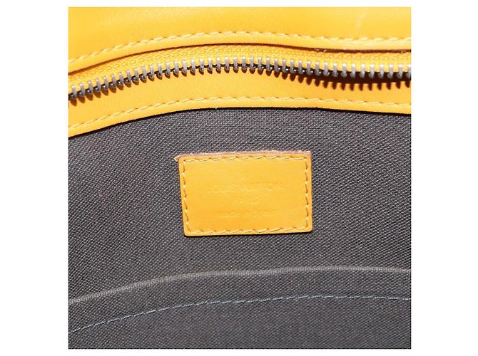 LOUIS VUITTON Borsa Damier Infini Neo Tadao 2way Gialla N41228 LV Auth 161769 Giallo - vista 19