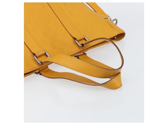 LOUIS VUITTON Borsa Damier Infini Neo Tadao 2way Gialla N41228 LV Auth 161769 Giallo - vista 7