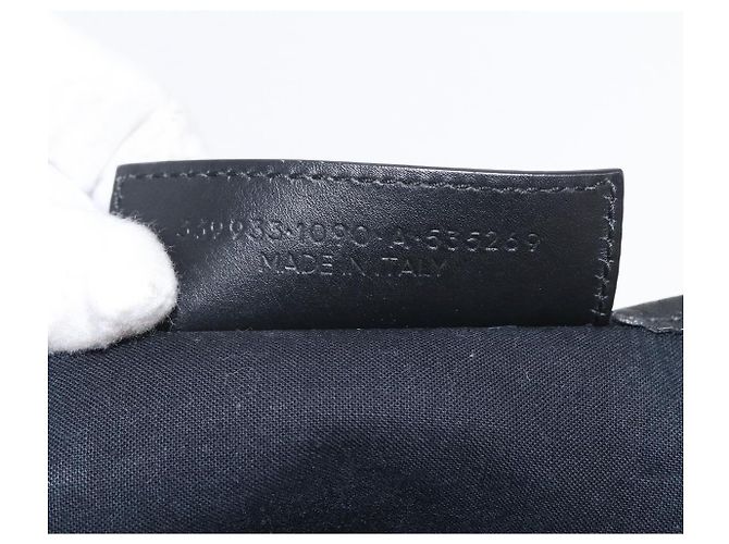 BALENCIAGA Navy Cabas S Hand Bag Canvas Black 339933 Auth hk3318 - view 12