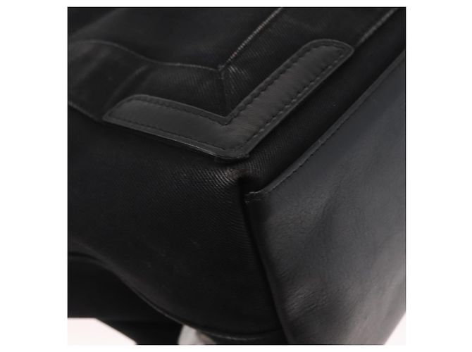 BALENCIAGA Navy Cabas S Hand Bag Canvas Black 339933 Auth hk3318 - view 14
