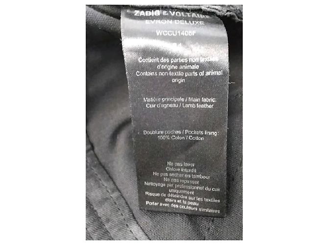 Zadig & Voltaire Schwarze Leder-Slim-Pants - Ansicht 6