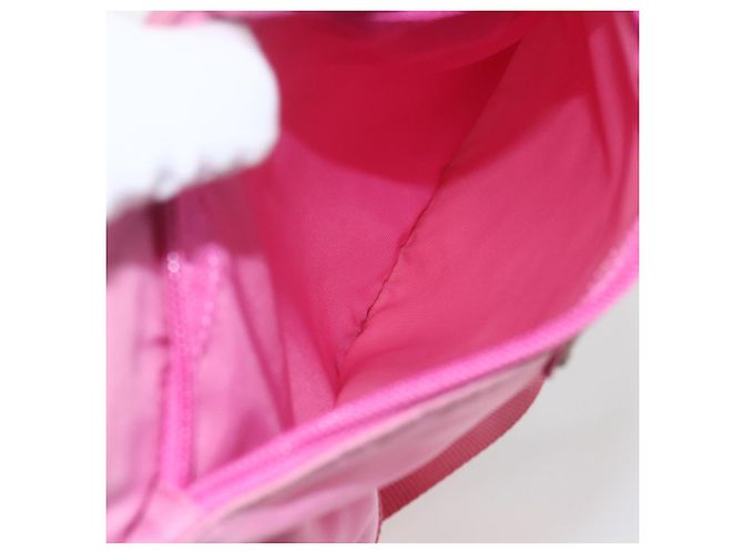 PRADA Schultertasche Nylon Rosa Silber Authentisch 161410 Pink - Ansicht 22