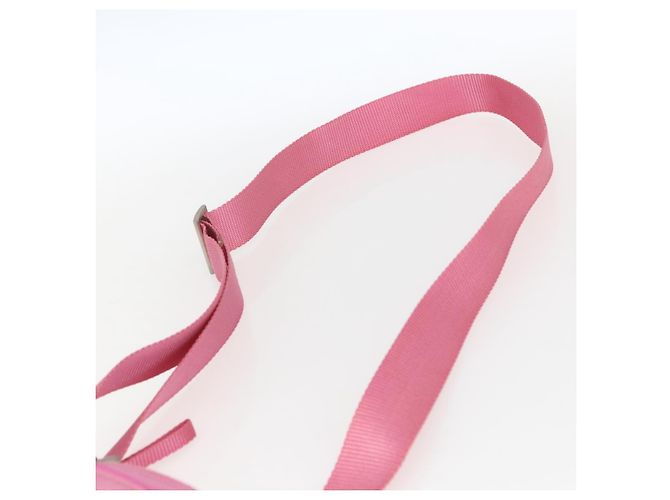 PRADA Schultertasche Nylon Rosa Silber Authentisch 161410 Pink - Ansicht 8