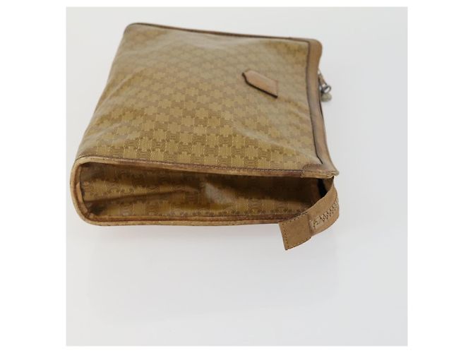 Céline Borsa in tela Macadam CELINE in pelle PVC e suede 3 pezzi beige arancione Auth ti3616 - vista 10
