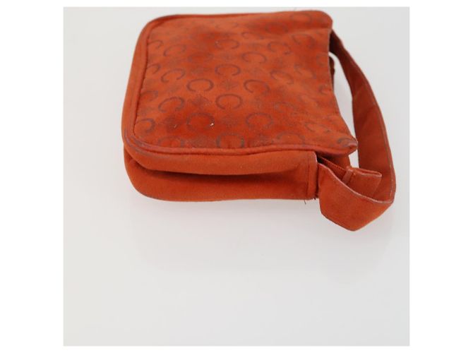 Céline Borsa in tela Macadam CELINE in pelle PVC e suede 3 pezzi beige arancione Auth ti3616 - vista 16