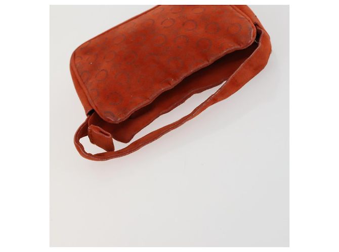 Céline Borsa in tela Macadam CELINE in pelle PVC e suede 3 pezzi beige arancione Auth ti3616 - vista 17