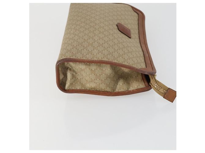 Céline Borsa in tela Macadam CELINE in pelle PVC e suede 3 pezzi beige arancione Auth ti3616 - vista 4