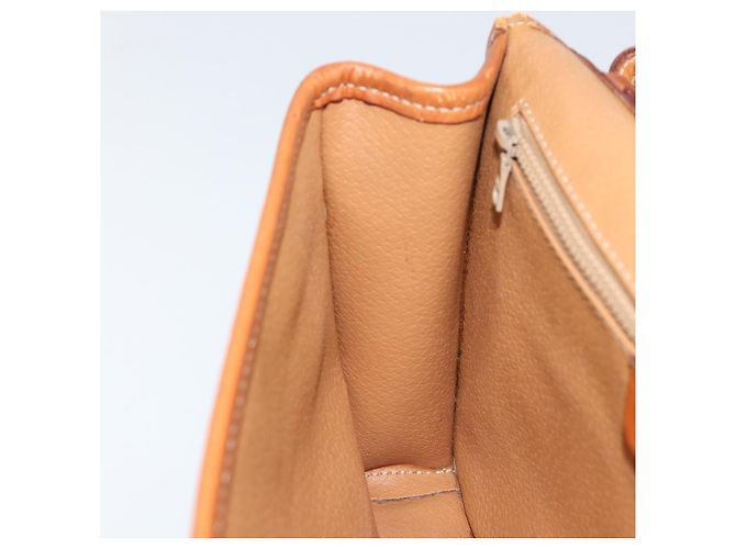 Céline Borsa a spalla circolare in tela Macadam CELINE in pelle PVC marrone oro Auth 161048 D'oro - vista 21