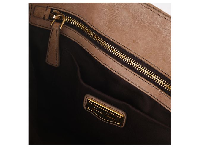 Borsa Hobo Matelassé Miu Miu Marrone - vista 10