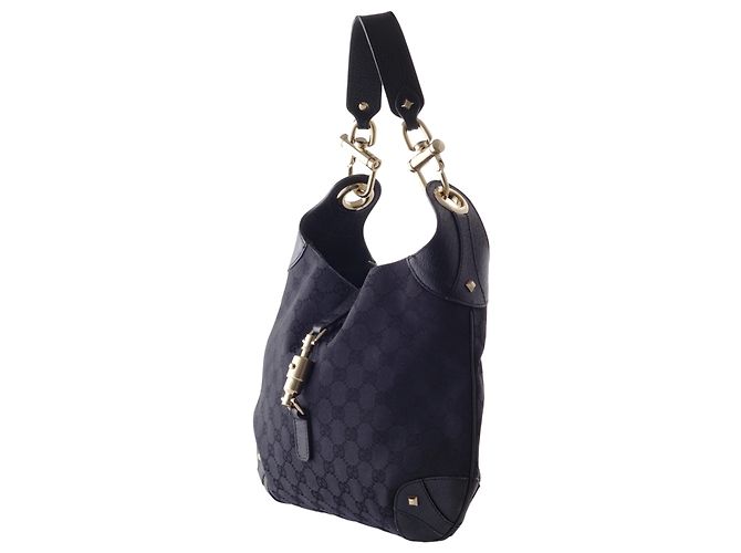 Borsa Hobo Gucci Jackie Nero - vista 2