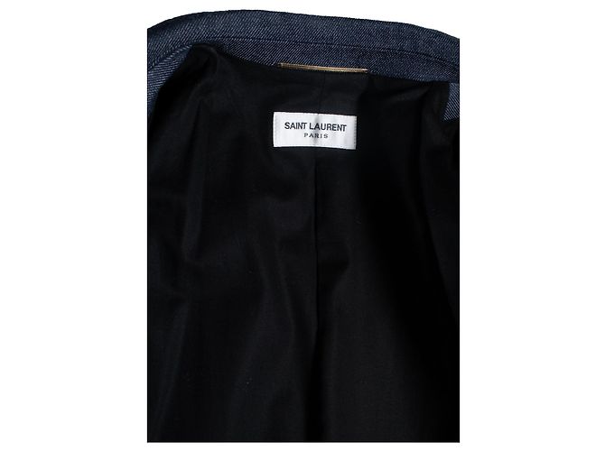 Einreiher Denim-Blazer von Saint Laurent Blau - Ansicht 6