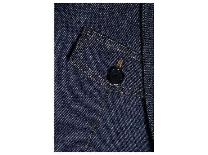 Einreiher Denim-Blazer von Saint Laurent Blau - Ansicht 7