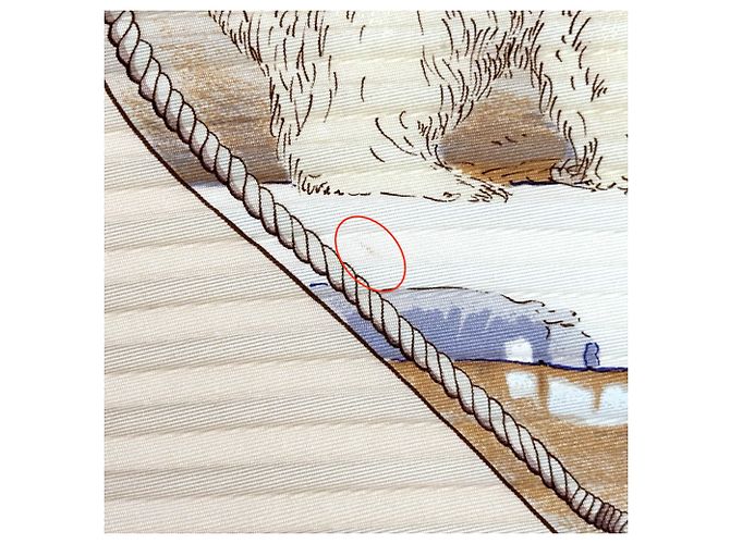 Silk In Bufanda plisada CRONLAND de Hermès Multicolor Beige - vista 11