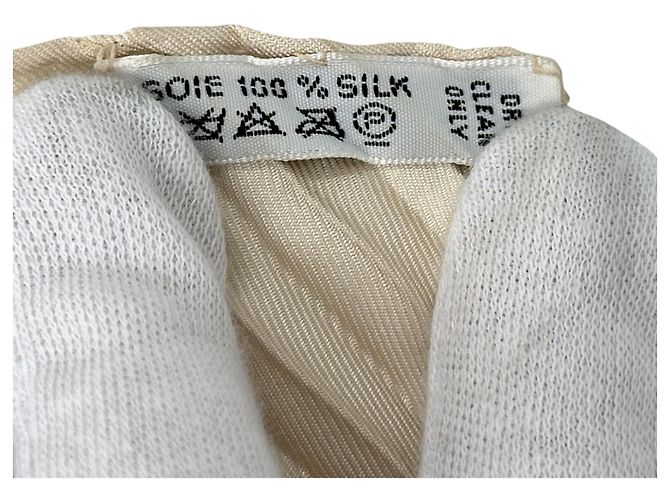 Silk In Bufanda plisada CRONLAND de Hermès Multicolor Beige - vista 5