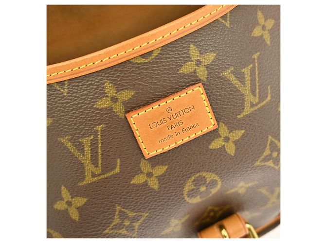 Borsa Saumur Louis Vuitton in tela Monogram 35 Marrone - vista 4