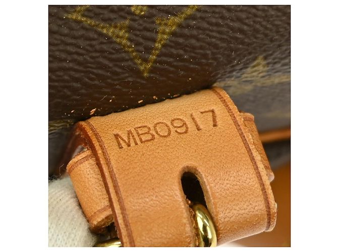 Borsa Saumur Louis Vuitton in tela Monogram 35 Marrone - vista 5