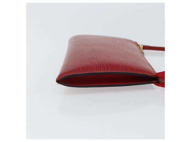Pochette Accessoires in pelle Epi Louis Vuitton Rosso - vista 3