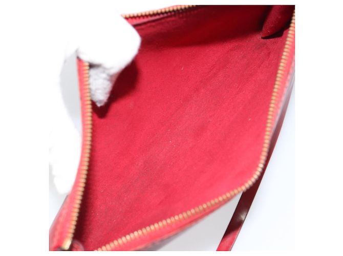Pochette Accessoires in pelle Epi Louis Vuitton Rosso - vista 5