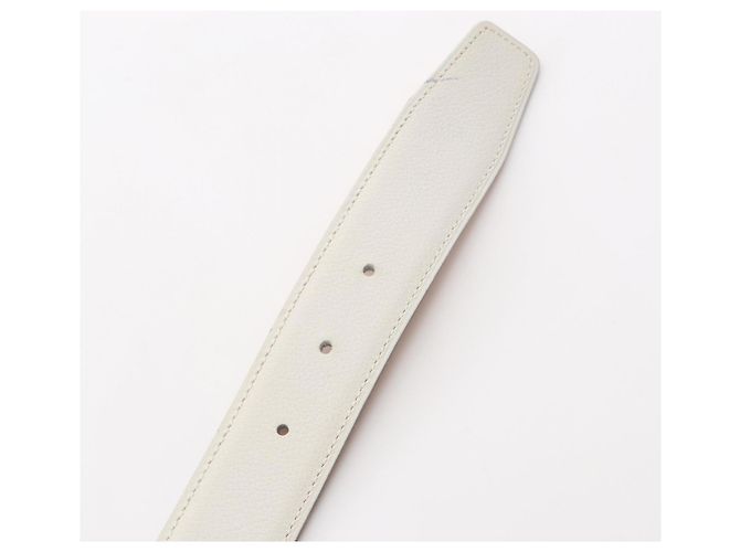 Constance H Gürtel von Hermès Braun Weiß - Ansicht 3