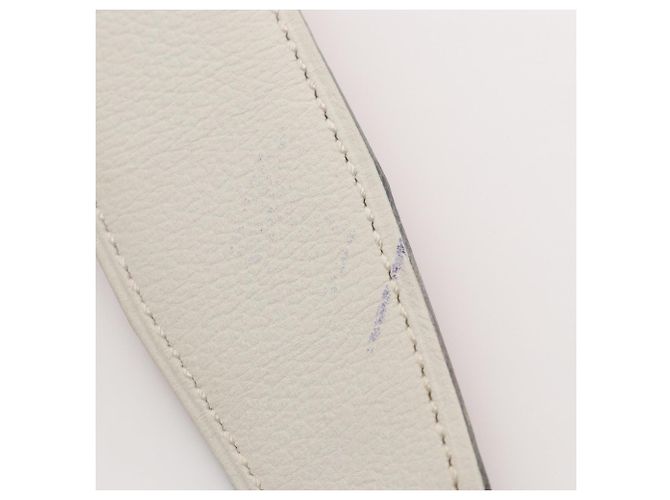 Constance H Gürtel von Hermès Braun Weiß - Ansicht 7