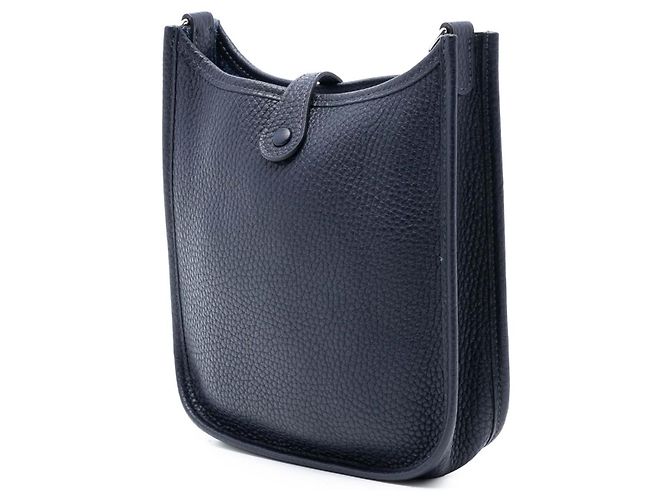 Hermès Evelyne TPM – Pelle Clemence Bleu Nuit (2018) Blu - vista 2