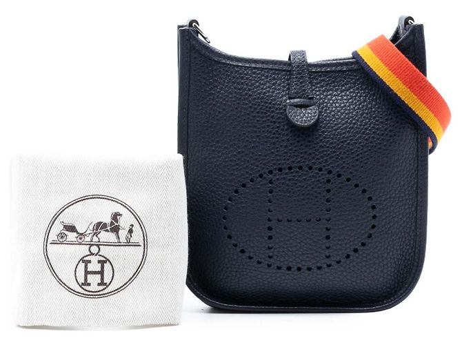 Hermès Evelyne TPM – Pelle Clemence Bleu Nuit (2018) Blu - vista 8