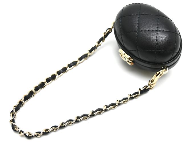 Charm per borsa in pelle di agnello nero Chanel - vista 4