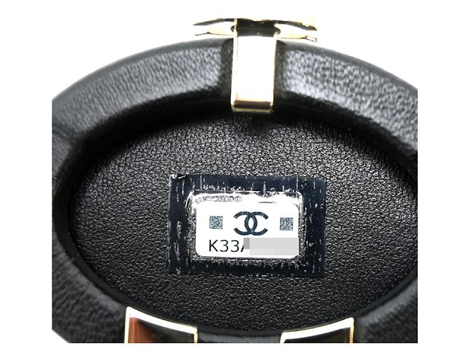 Charm per borsa in pelle di agnello nero Chanel - vista 6