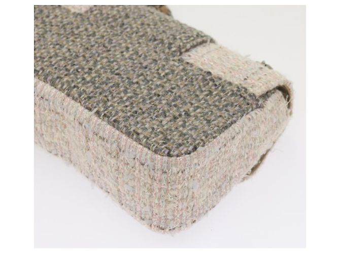Timeless Chanel CC Flap Satchel gestepptes Tweed Medium Braun - Ansicht 5