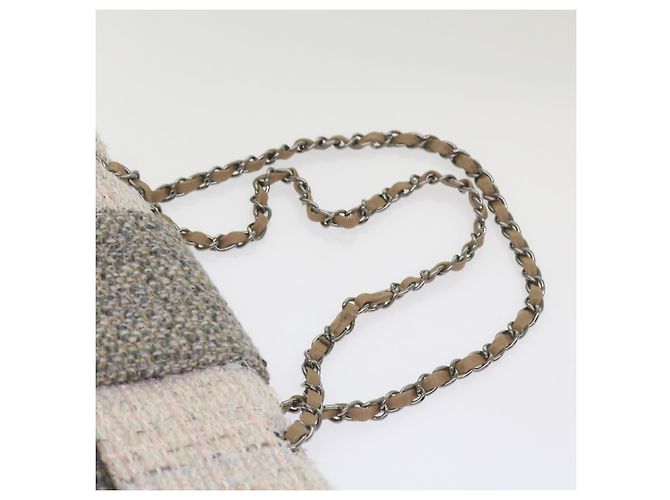 Timeless Chanel CC Flap Satchel gestepptes Tweed Medium Braun - Ansicht 7