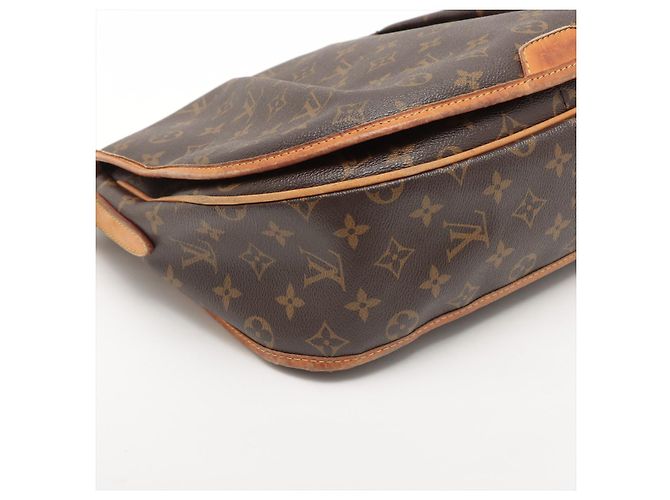 Borsa Louis Vuitton Menilmontant in tela Monogram MM Marrone - vista 7
