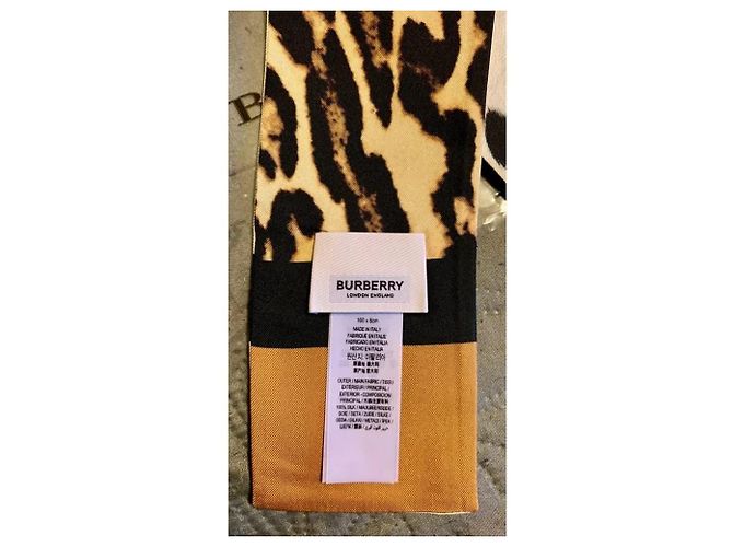 Sciarpa Burberry con stampa leopardata e dalmata Multicolore - vista 3