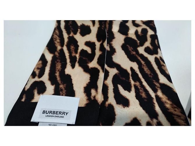 Sciarpa Burberry con stampa leopardata e dalmata Multicolore - vista 5