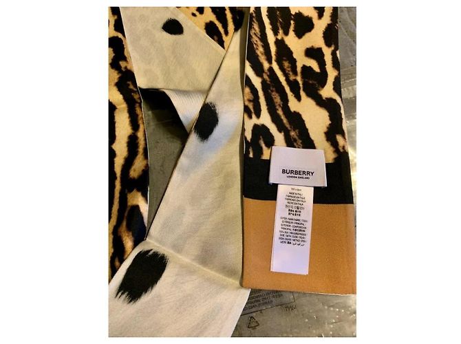 Sciarpa Burberry con stampa leopardata e dalmata Multicolore - vista 6