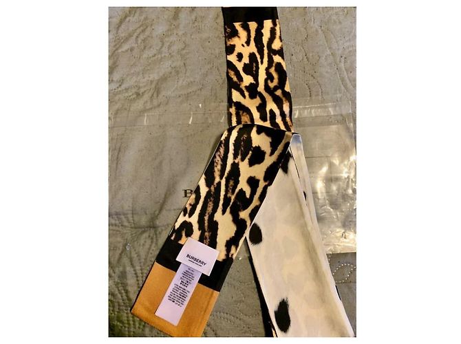 Sciarpa Burberry con stampa leopardata e dalmata Multicolore - vista 7