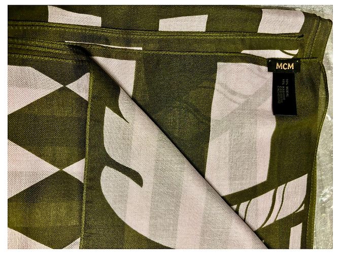 Sciarpa di lusso MCM – miscela di modal e cashmere Multicolore - vista 3