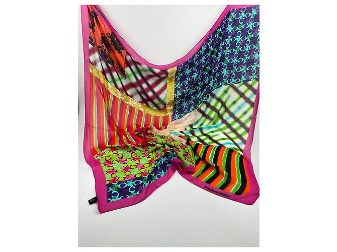 Dsquared2 Écharpe Dsquared - design de patchwork abstrait Multicolore - vue 13