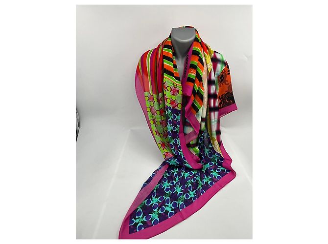 Dsquared2 Écharpe Dsquared - design de patchwork abstrait Multicolore - vue 5