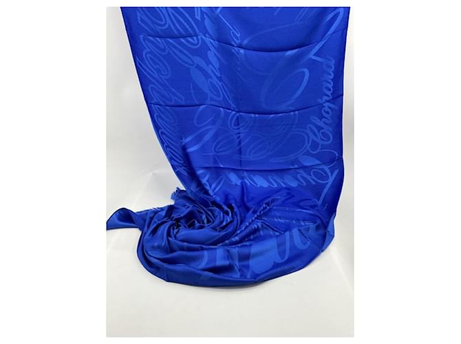 Sciarpa di lusso Chopard – mix di seta e cashmere – blu reale Multicolore - vista 10