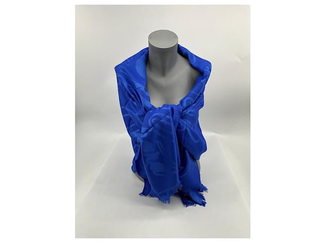 Sciarpa di lusso Chopard – mix di seta e cashmere – blu reale Multicolore - vista 14